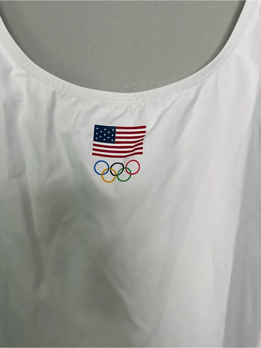 SKIMS Team USA Signature Swim Olympic Scoop Neck One Piece Swimsuit Sz 2X